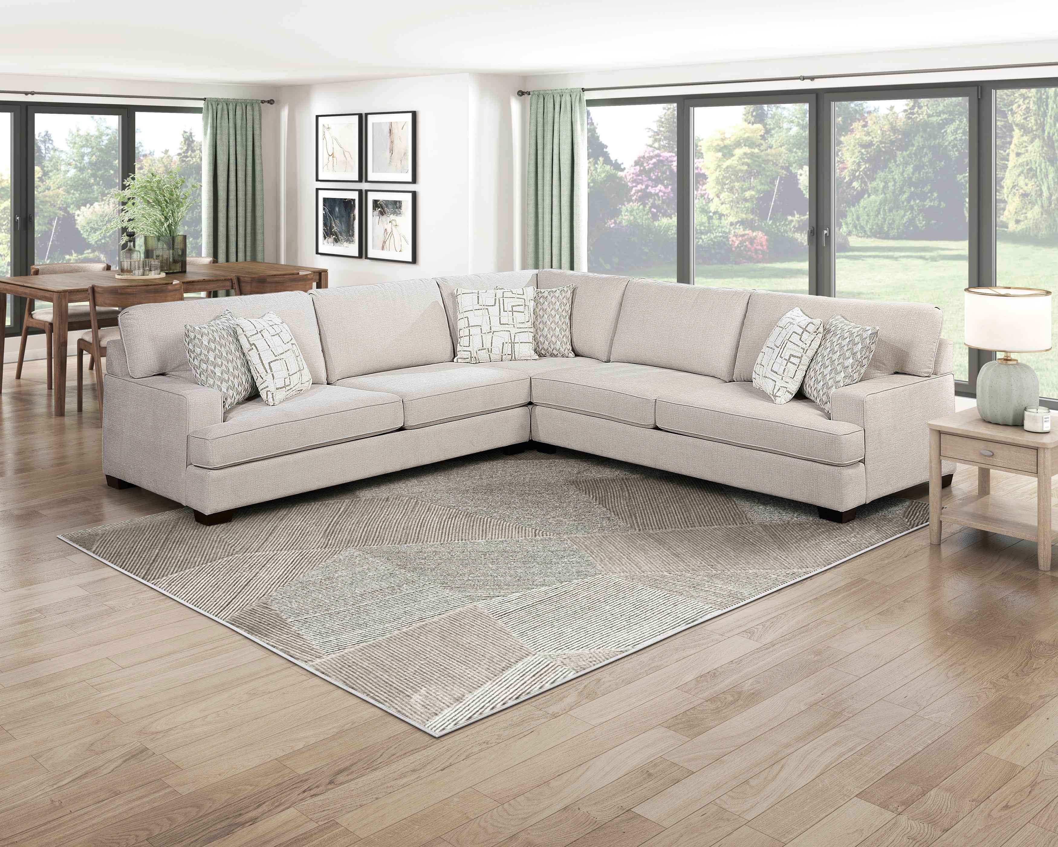 3 Pc Sectional, Beige