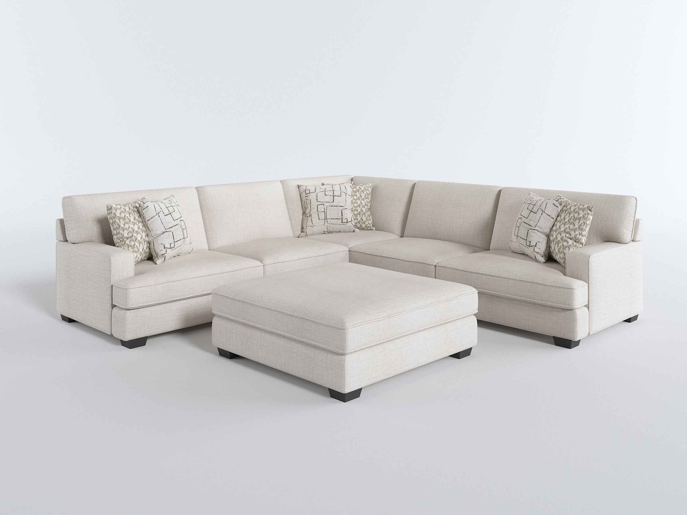 3 Pc Sectional, Beige