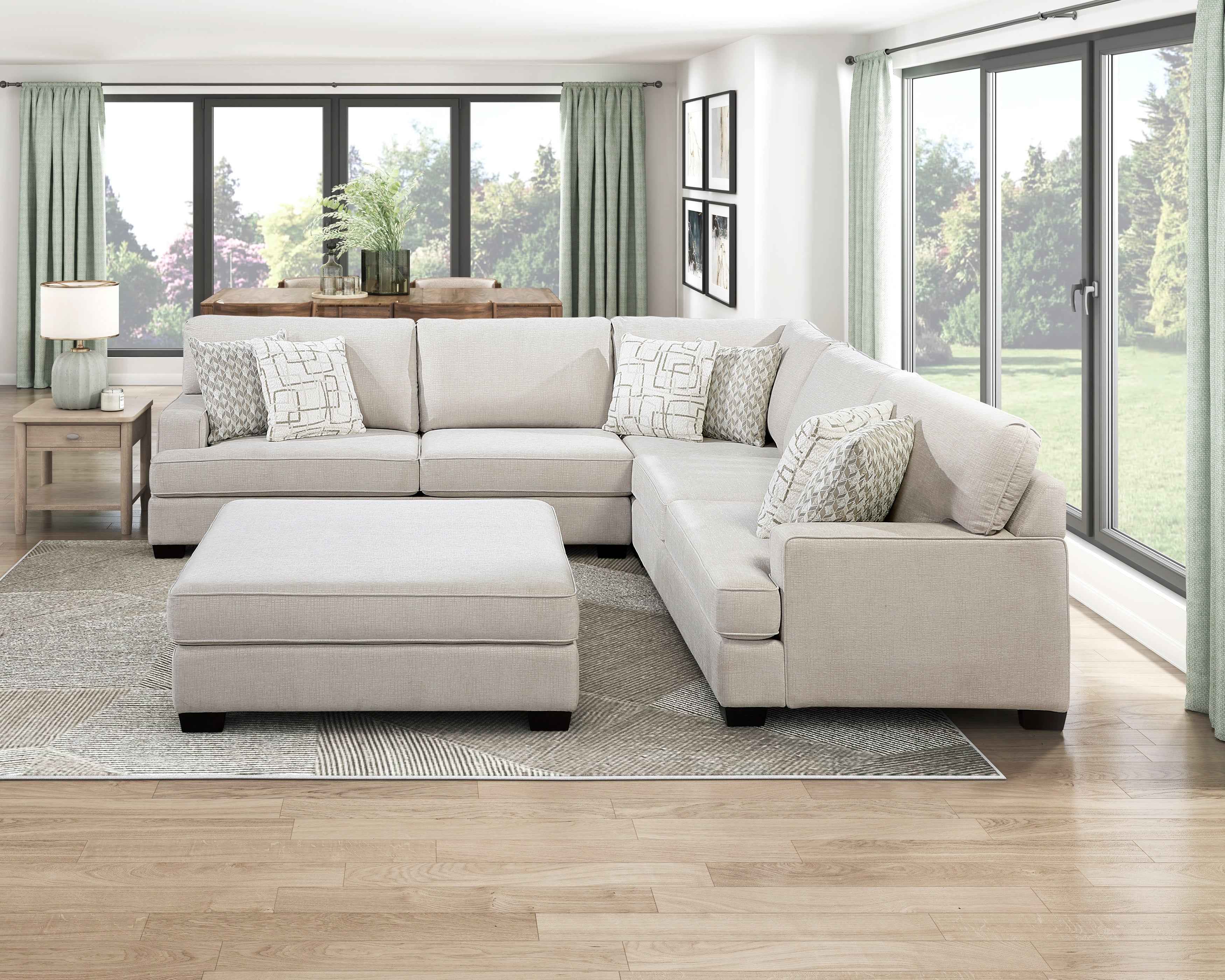 3 Pc Sectional, Beige