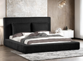 Lauren Black Platform Bed (w/ USB PORTS) - Queen, King