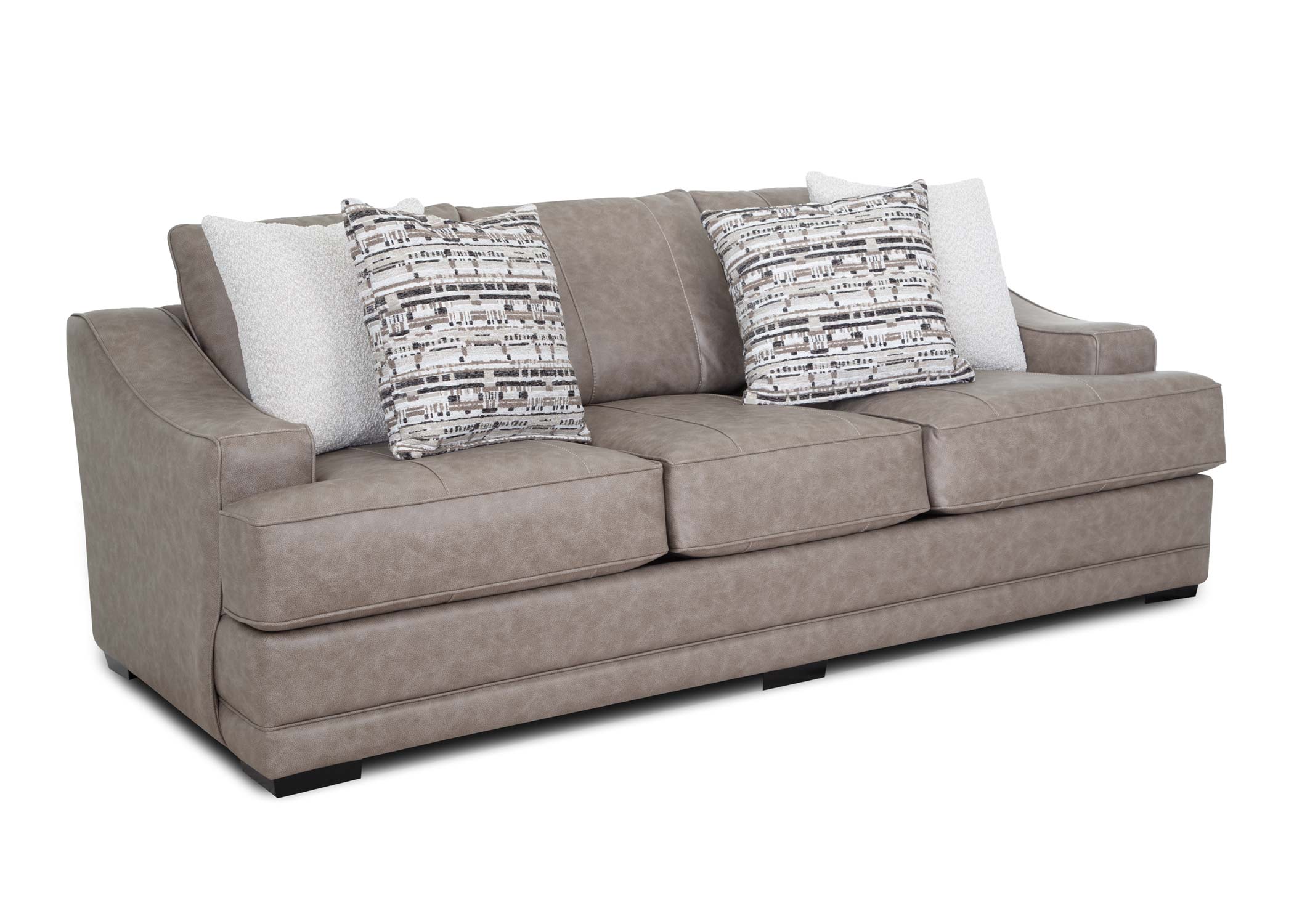 Franklin 848 - 2 Pc Sofa & Loveseat, Walnut