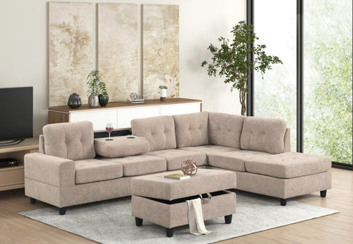 49Heights Reversible Sectional + Ottoman **NEW ARRIVAL**