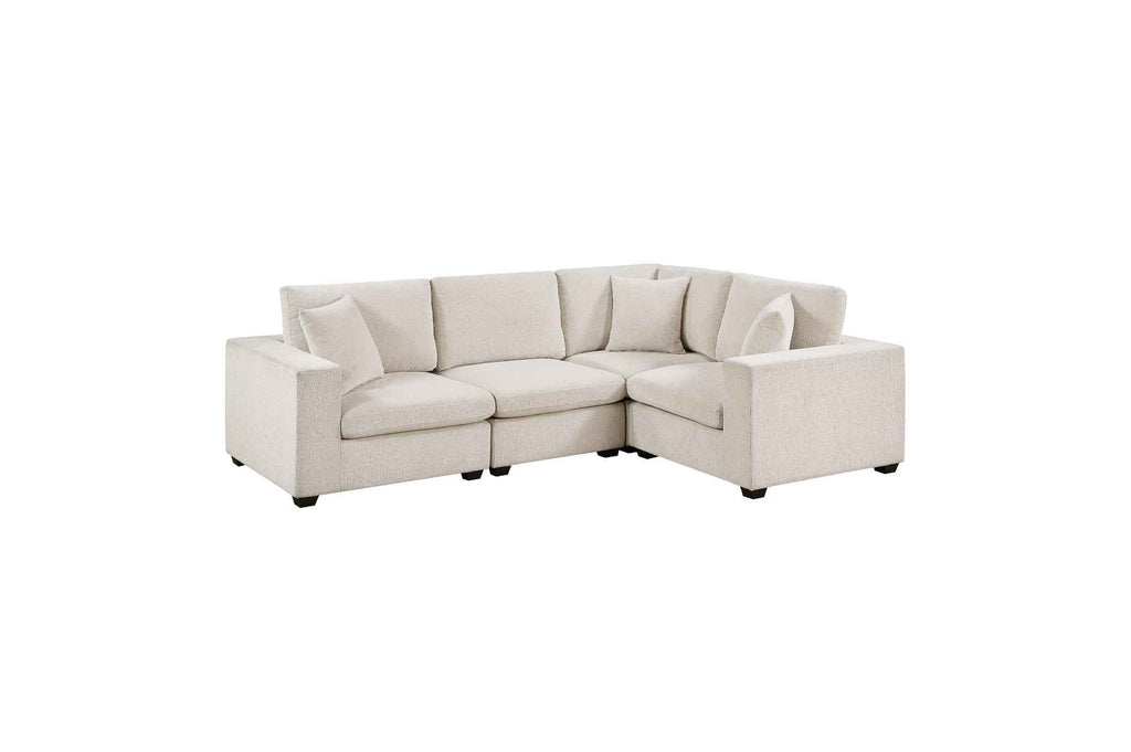 4 Pc Modular Sectional, Beige