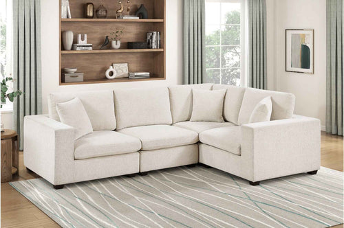 4 Pc Modular Sectional, Beige