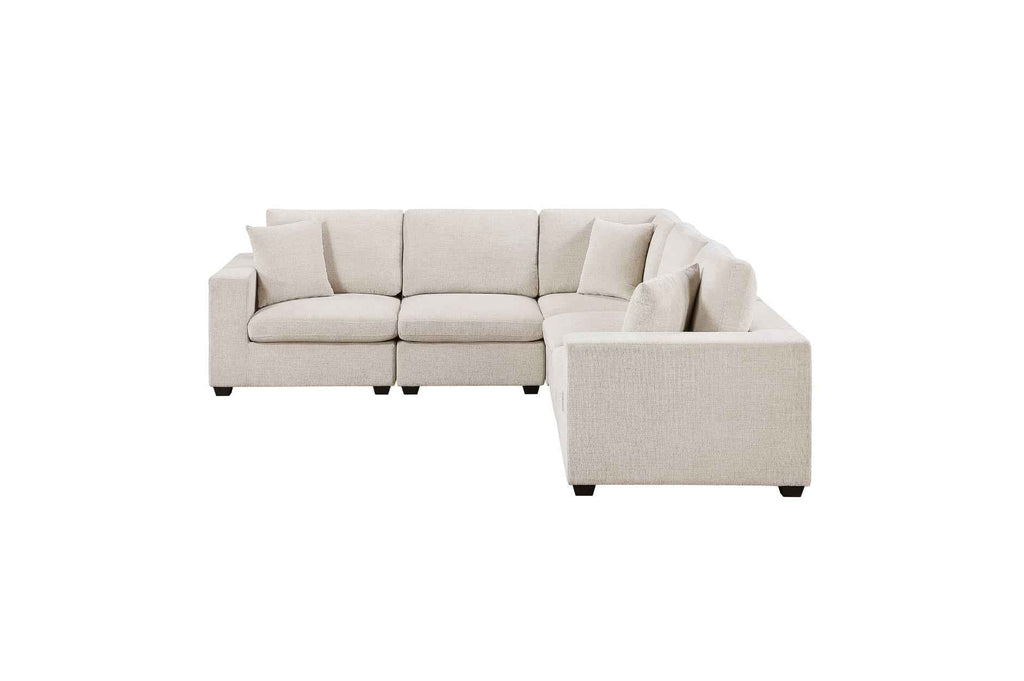 5 Pc Modular Sectional, Beige